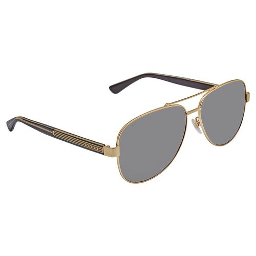 Kính Mát Gucci Grey Aviator Men's Sunglasses GG0528S 006 63-4